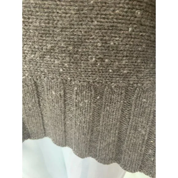 Banana Republic Women's S Brown Knit Short Sleeve Sweater Cashmere Merin… - Picture 2 of 5